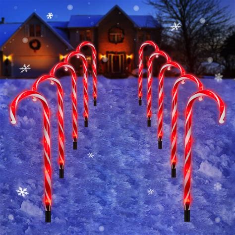 led candy cane lights|large outdoor candy cane lights.